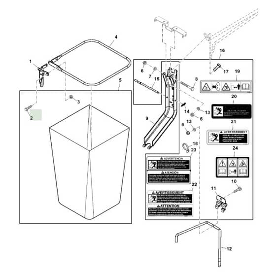 John Deere S240 - PC12357 - Bags - ST801416