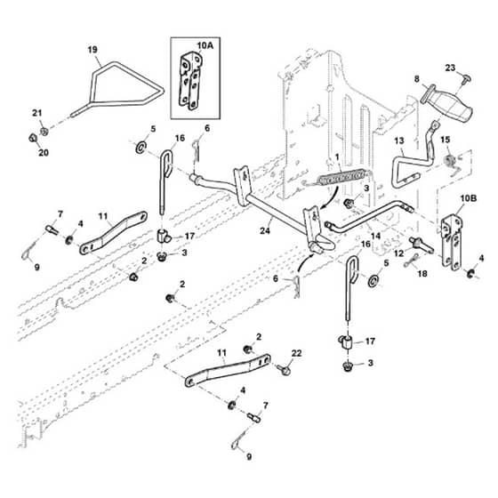 John Deere S240 - PC12357 - Lift Arm - ST910386
