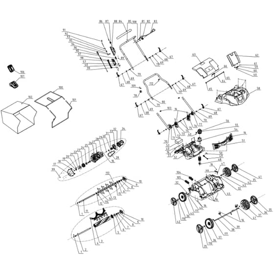 Cobra S3840V - Scarifier Mar 2020 Main Diagram