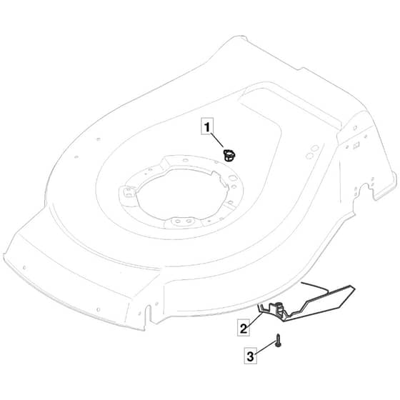 S510 PD BW - 2010 - 299536023/M10 - Mountfield Rotary Mower Belt Protection Diagram