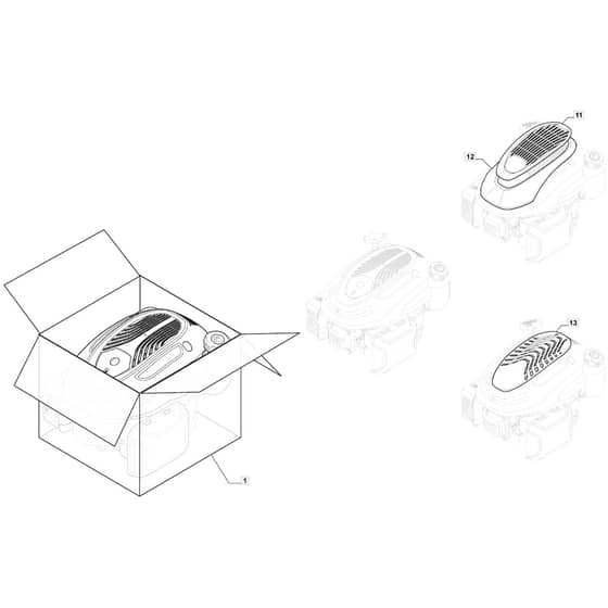 S510 PD BW 4S - 2021-2022 - 299533243/MTF - Mountfield Rotary Mower Engine Cover Diagram
