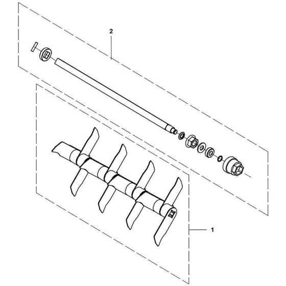 Husqvarna S 138i - 967922203 - Blade Flange 01