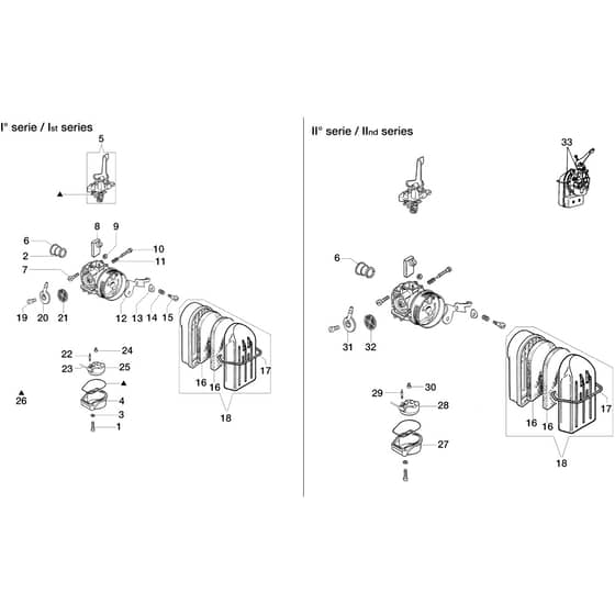 SA 30 TLA - Oleo-Mac Water Pump Carburettor Diagram
