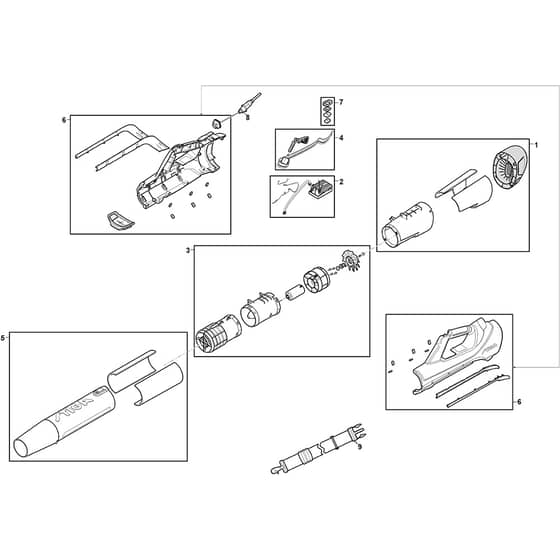 SAB 900 AE - 2021-2024 - 279500008/ST1 - Stiga Blower Blower Diagram