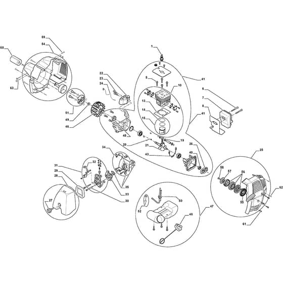 SB 27 J - 2008 - 281020102/08 - Stiga Brushcutter Engine Diagram
