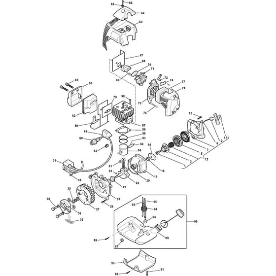 SB 28 - 2014-2015 - 280120002/13 - Stiga Brushcutter Engine Diagram