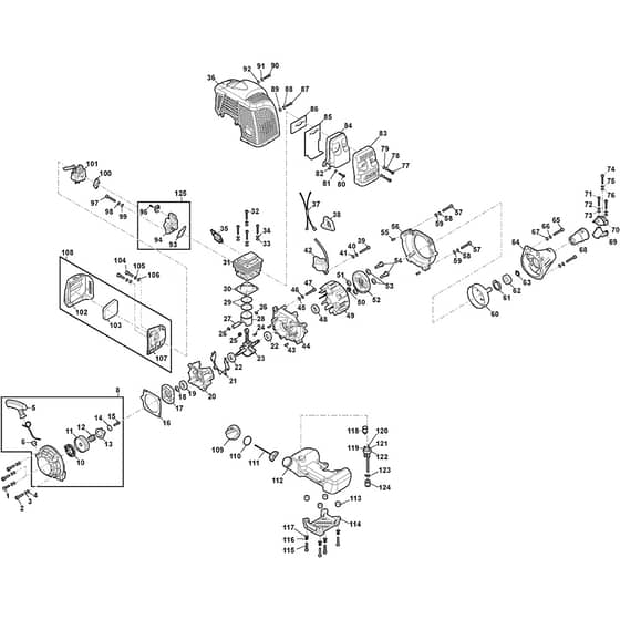 SB 520 D - 2016-2018 - 289421092/ROW - Stiga Brushcutter Engine Diagram