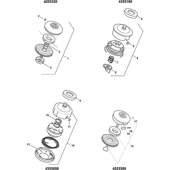 SB 52 PRO - 2001-2006 - 185521002 - Stiga Brushcutter Gear Case 02 Diagram