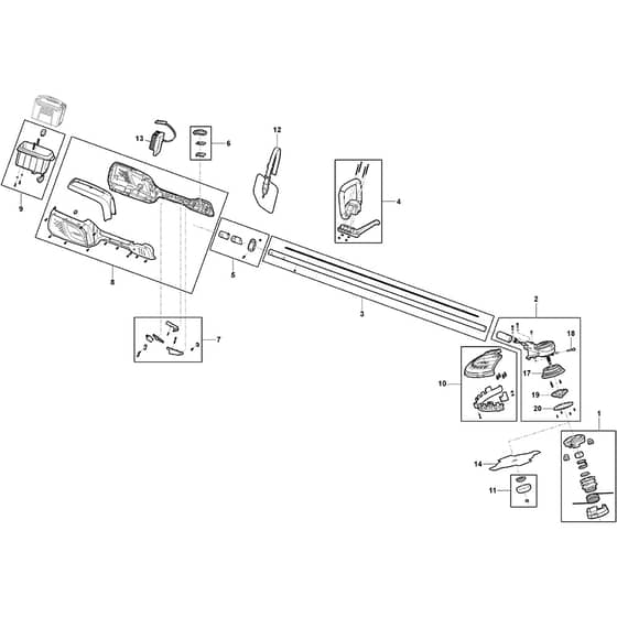 SBC 500 AE - 2021-2022 - 278200008/ST2 - Stiga Brushcutter Brushcutter Diagram