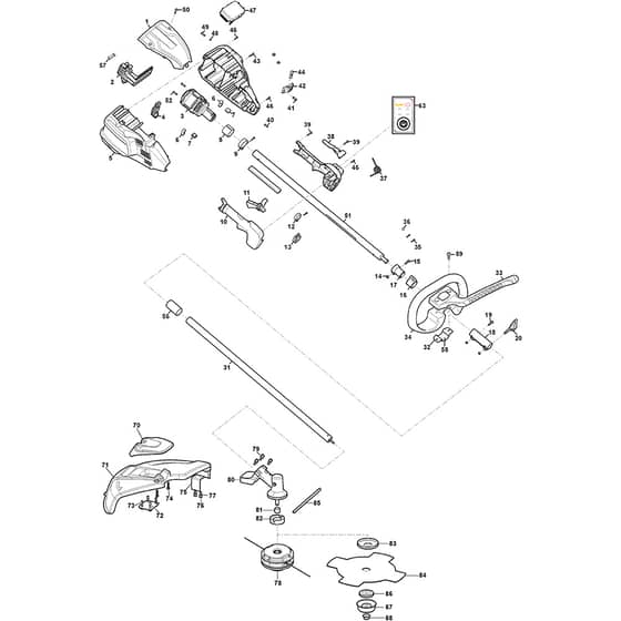 SBC 80 AE - 2017-2019 - 272400088/S17 - Stiga Brushcutter Brushcutter Diagram