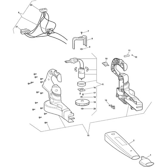 SBL 24 AE - 2018 - 275000121/ST1 - Stiga Blower Blower Diagram