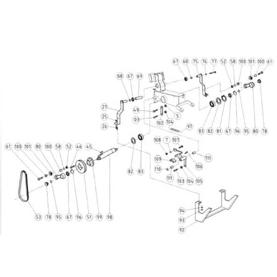 Billy Goat SC120H - Sodcutter Main (4) Diagram