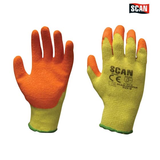 Scan Knit Shell Latex Palm Gloves One Size - 2ARK26K-24