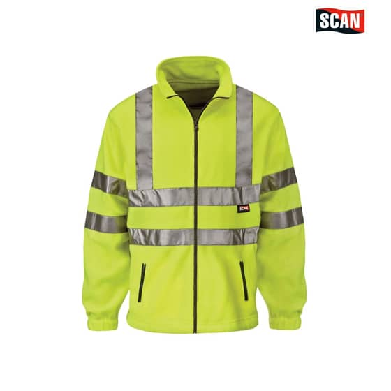 Scan Hi-Vis Yellow Full Zip Fleece - XL (46in) - BX210-T XL