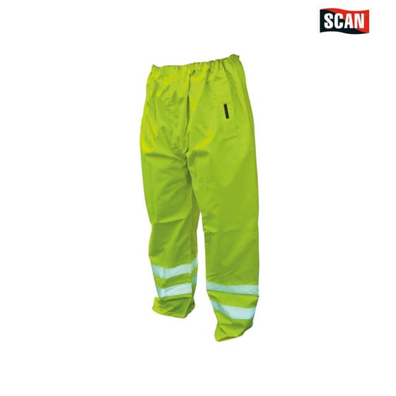 Scan Hi-Vis Motorway Trouser Yellow - L (40in) - OC-124-L