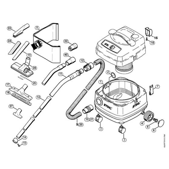 Genuine Stihl SE120 / D - Container, Tools