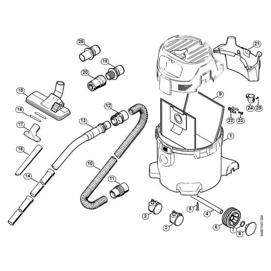 Genuine Stihl SE122 / D - Container, Tools