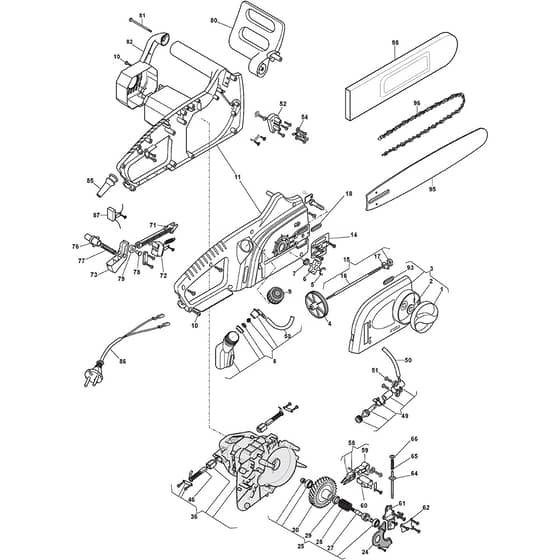 SE 180 Q - 2011-2019 - 292614102/11 - Stiga Chainsaw Chainsaw Diagram