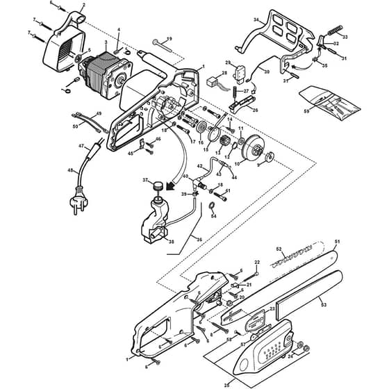 SE 1 6 - 2001-2003 - 191914004 - Stiga Chainsaw Chainsaw Diagram