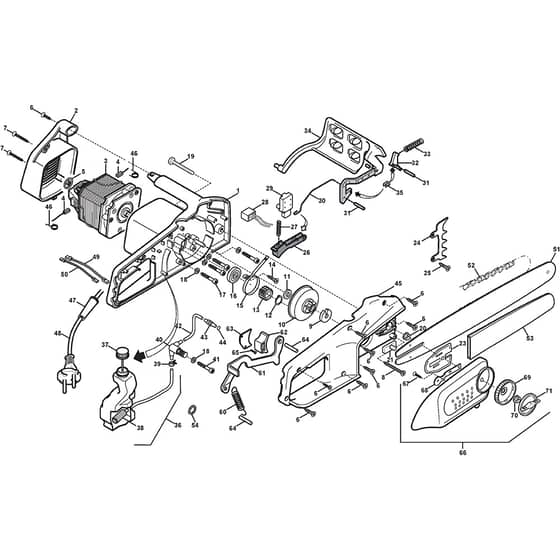 SE 200Q - 2004-2007 - 292016104/04 - Stiga Chainsaw Chainsaw Diagram