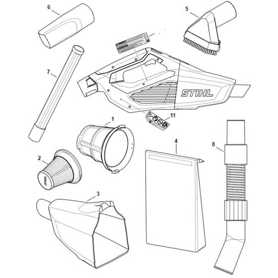 Stihl SEA20.0 - Spare Parts - Parts Diagram
