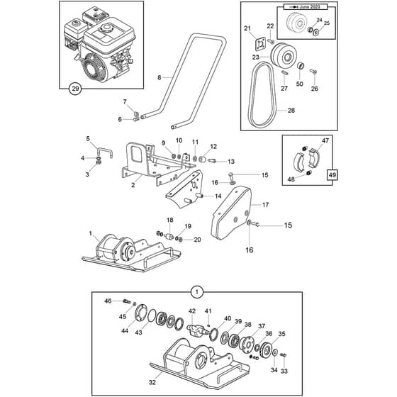 Belle SF 460 - Main Assembly