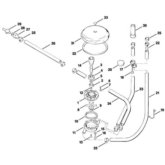 Stihl SG17 L - Extras (Metering Pump) - Parts Diagram