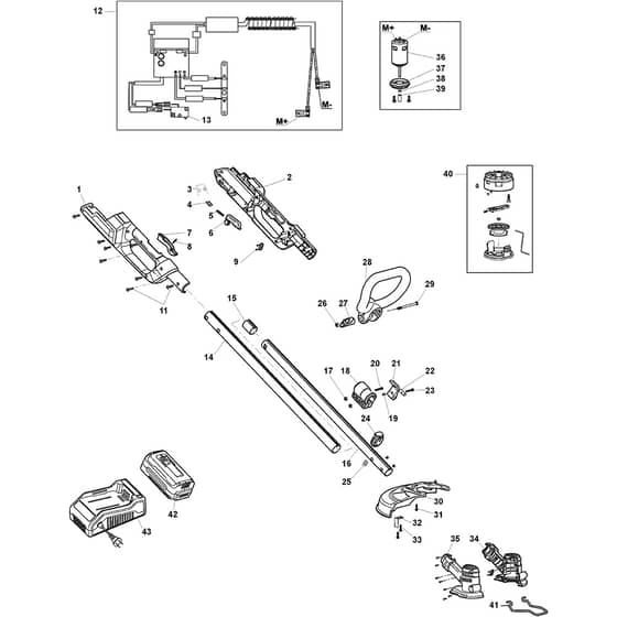 SGT 436 A - 2014 - 236Y26102/14B - Stiga Trimmer Trimmer Diagram