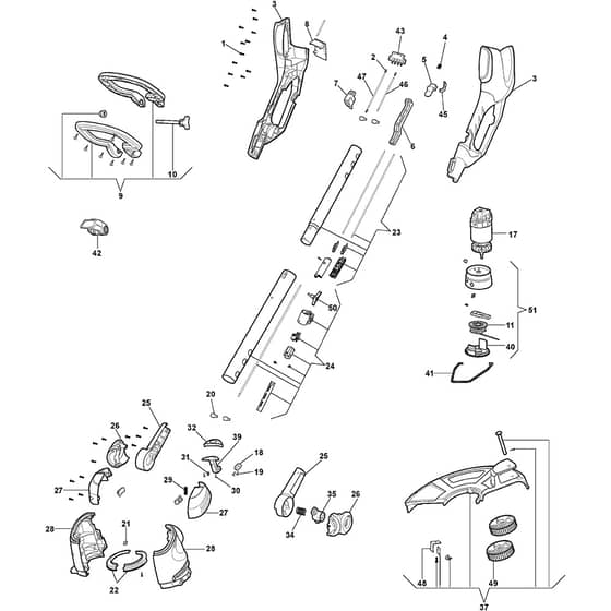 SGT 48 AE - 2018-2019 - 271300108/ST1 - Stiga Trimmer Trimmer Diagram