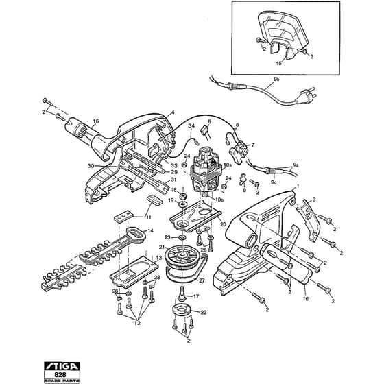 SH43 - 1997-1998 - 19-5112-11 - Stiga Hedge Trimmer Hedge Trimmer Diagram