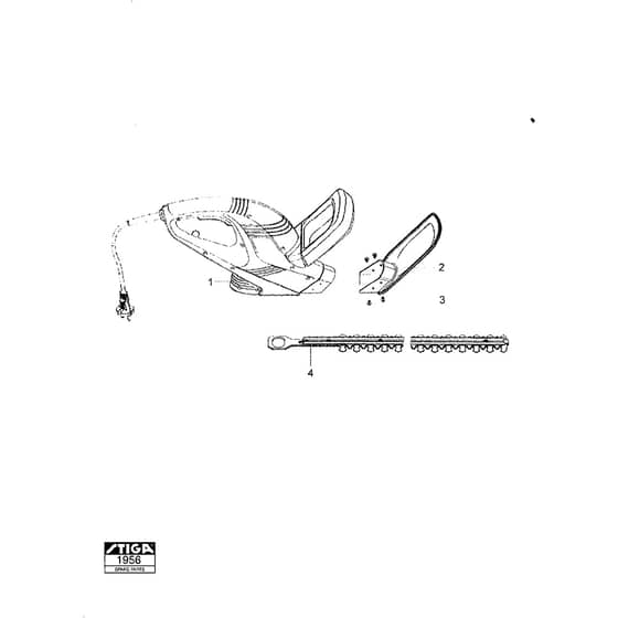 SH47 - 2005 - 19-5109-11 - Stiga Hedge Trimmer Hedge Trimmer Diagram