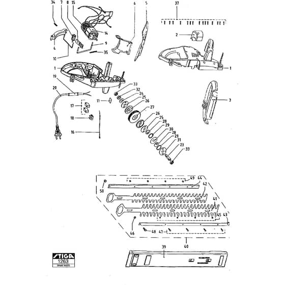 SH56 - 2001-2004 - 19-5114-13 - Stiga Hedge Trimmer Hedge Trimmer Diagram