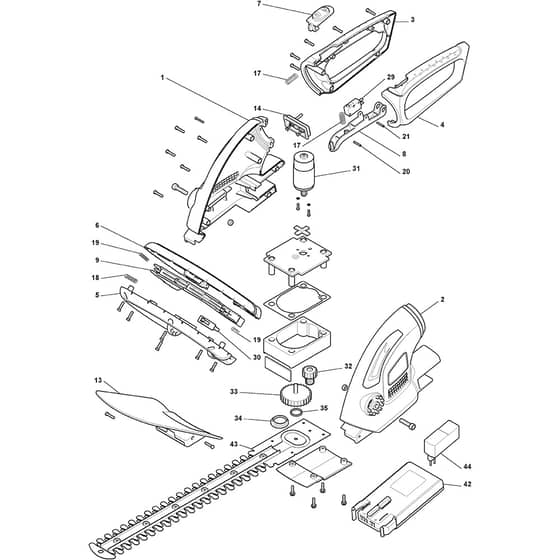 SHT 4620 A - 2014-2016 - 256102002/14 - Stiga Hedge Trimmer Hedge Trimmer Diagram