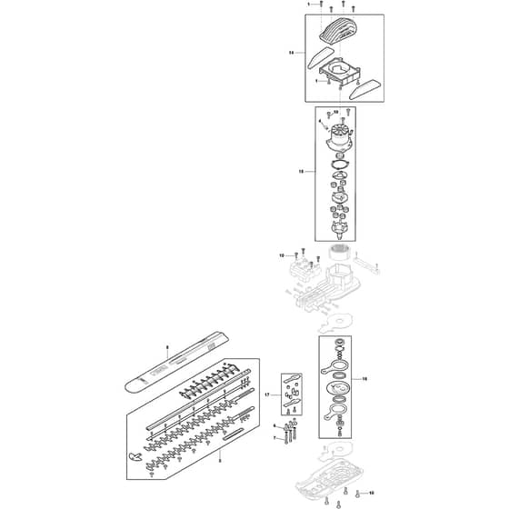SHT 900 AE - 2021-2024 - 279300008/ST1 - Stiga Hedge Trimmer Battery hedge trimer Diagram