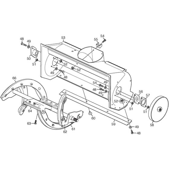 SNOW HUNTER - 2014-2019 - 18-2860-31 - Stiga Snow Thrower Auger Housing Diagram