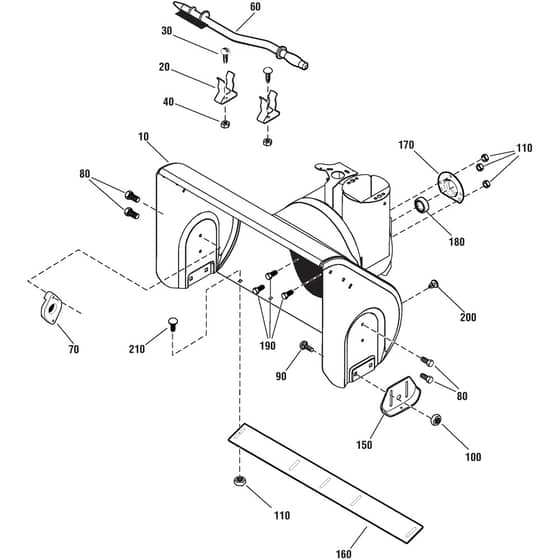 SNOW POWER - 2011-2012 - 18-2847-31 - Stiga Snow Thrower Auger Housing Diagram