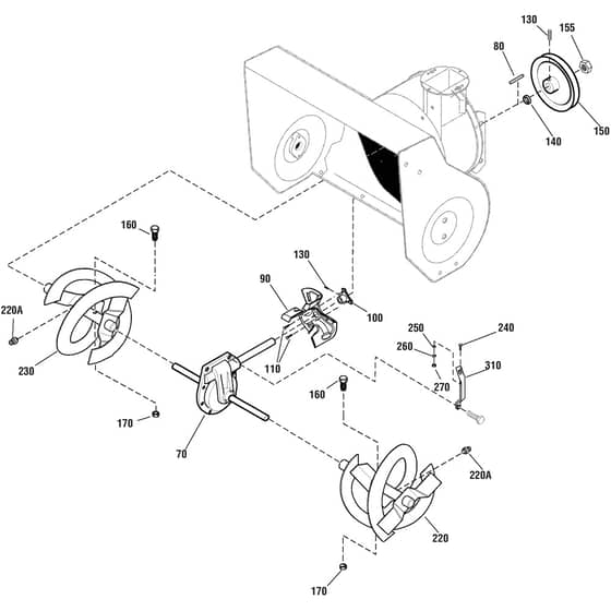 SNOW POWER - 2014-2018 - 18-2847-34 - Stiga Snow Thrower Auger drive Diagram