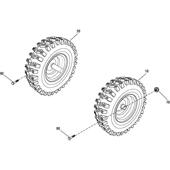 SNOW POWER - 2014-2018 - 18-2847-34 - Stiga Snow Thrower Wheel Diagram