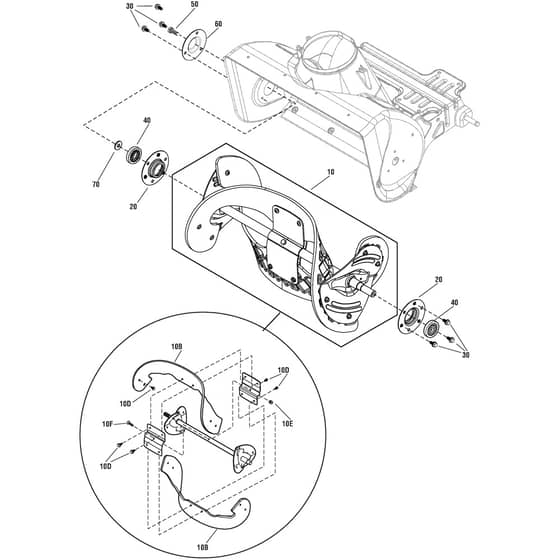 SNOW PRISMA BASIC - 2013-2019 - 18-2815-31 - Stiga Snow Thrower Auger Diagram