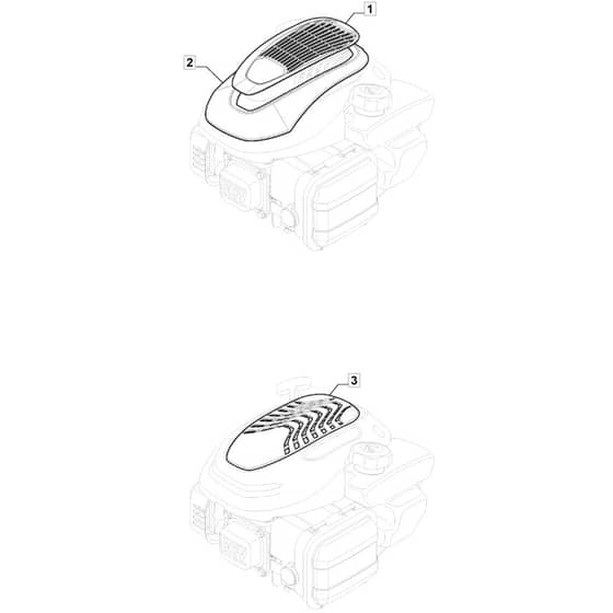 SP41 - 2020 - 297412048/AMZ - Mountfield Rotary Mower Engine Cover Diagram