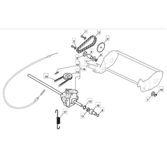 SP425 R - 2014 - 299439038/M14 - Mountfield Rotary Mower Roller Diagram