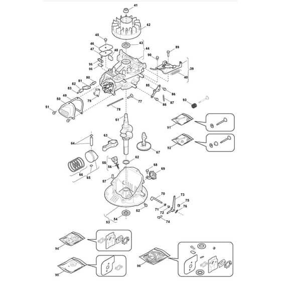SP454 - 2010-2013 - 299274643/BQ - Mountfield Rotary Mower Engine Diagram