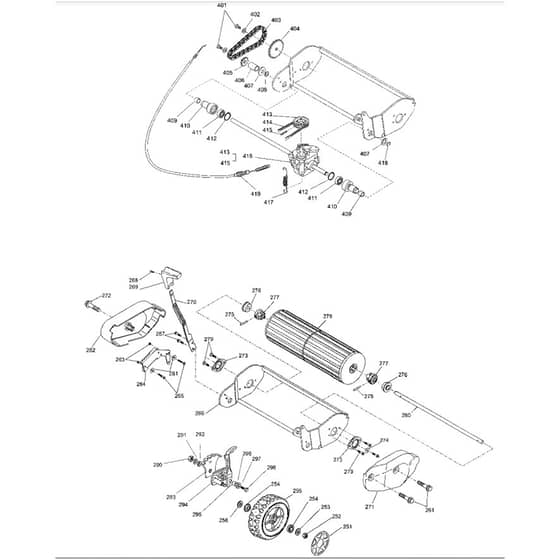 SP460 R - 2005 - 23-3781-94 - Mountfield Rotary Mower Transmission Diagram