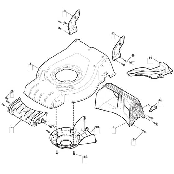 SP460 SD - 2012-2013 - 295486823/MFR - Mountfield Rotary Mower Deck Diagram