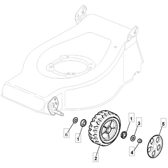 SP465 R - 2008-2013 - 294489038/UM8 - Mountfield Rotary Mower Wheels Diagram
