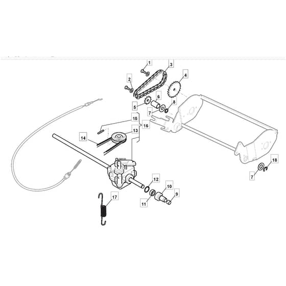 SP465 R - 2014 - 299489038/M14 - Mountfield Rotary Mower Roller Diagram