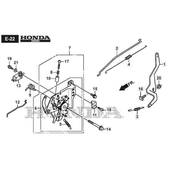 SP465 R - 2019-2021 - 299489038/M19 - Mountfield Rotary Mower Controls Diagram