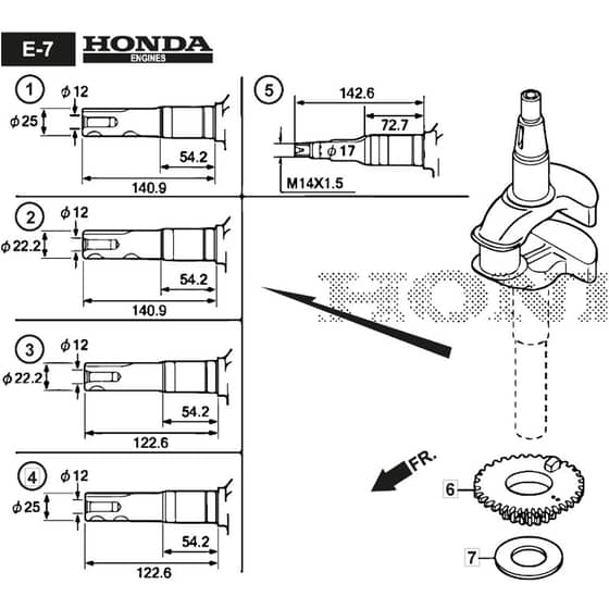 SP465 R - 2019-2021 - 299489038/M19 - Mountfield Rotary Mower Crankshaft Diagram