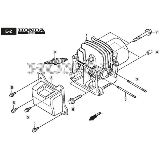SP465 R - 2019-2021 - 299489038/M19 - Mountfield Rotary Mower Cylinder Head Diagram