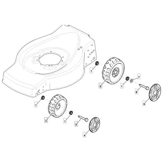 SP46 - 2014 - 299274643/M13 - Mountfield Rotary Mower Wheels Diagram